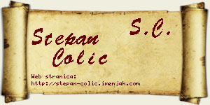 Stepan Čolić vizit kartica